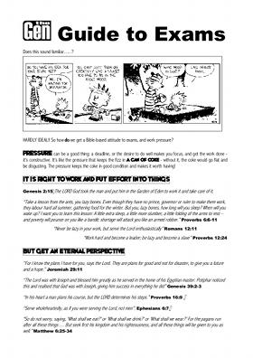 Guide to Exams Handout