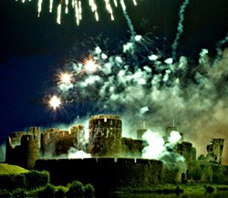 Caerphilly Castle Fireworks