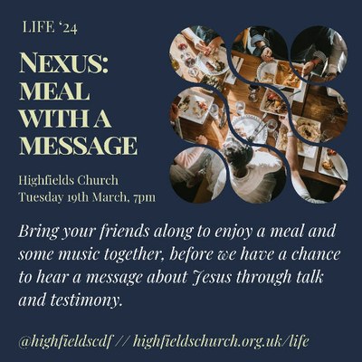 Nexus Meal with a Message