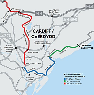 Velothon Route Cardiff Area