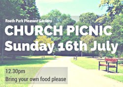 Church Picnic - 16th July - Roath Pleasure Gardens